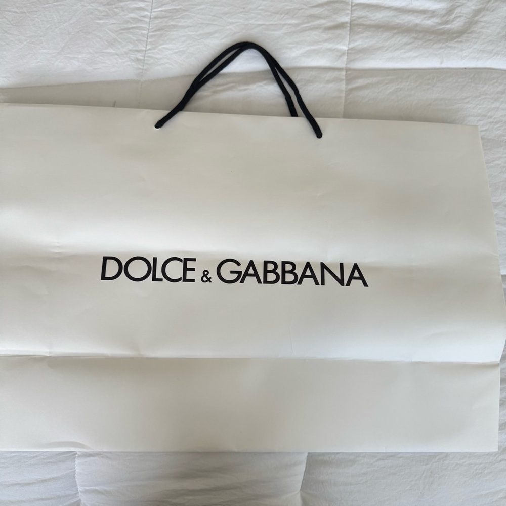 Dolce Gabbana Reusable Paper Shopping Bag 15.5" x 23.5" x 8" - Picture 2 of 7